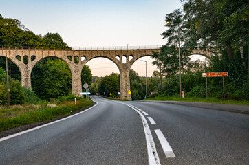 Poland, Lewin Kłodzki September 7, 2025, charming and impressive bridge in Lewin Klodzki