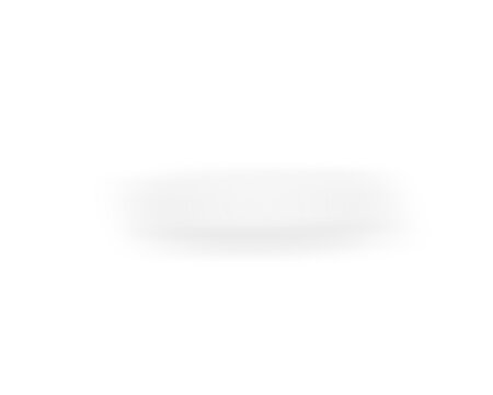 Soft white rectangle shape on transparent background