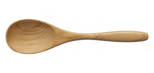 Wooden spoon kitchen utensil cooking isolated on a transparent background