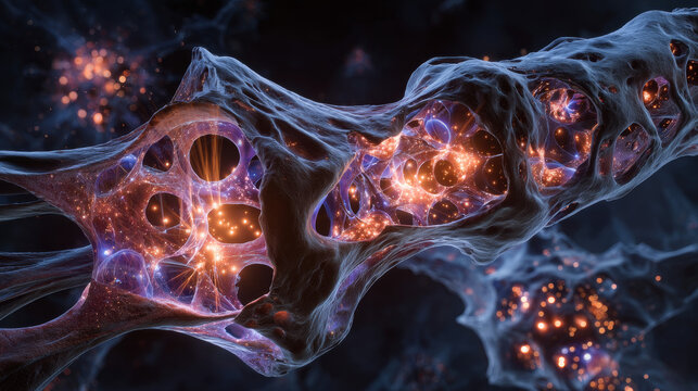 Bacteria inside dental cavity, dental decay. Tooth caries bacteria, 3D illustration