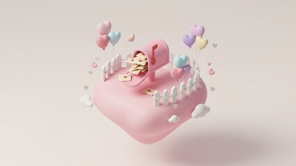 Valentines Day background with red hearts and golden glitter