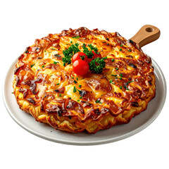 Traditional viennese boiled beef, tafelspitz, a comforting and healthy meal with minimal seasoning, isolated on a white background