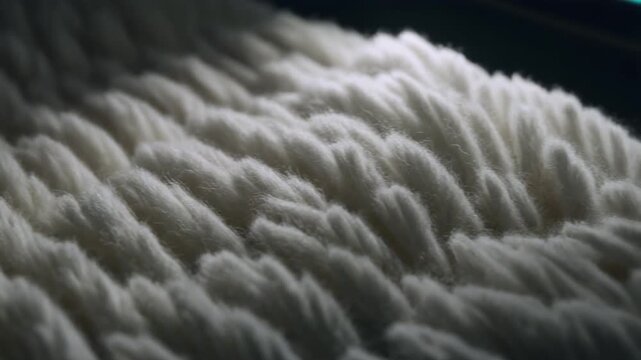 Soft White Fabric Texture Macro Movement