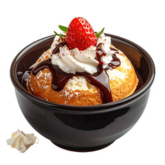 A generous portion of zuurkoolstamppot with a whole smoked sausage, hearty and comforting, isolated on white background