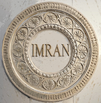 Imran Name Letter Logo