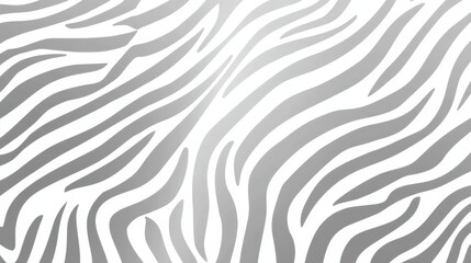 Zebra skin pattern forming an abstract graphic background with stylized wavy stripes in varying shades of grey and white, creating a natural wild animal texture