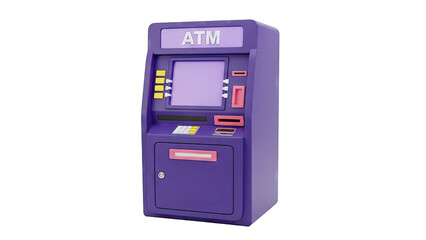 Purple ATM Machine