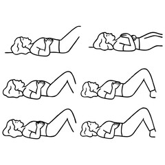 Deep Belly Breathing Exercise Diagram &ndash; Step by Step Relaxation and Mindfulness Illustration