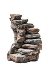 Winding stone staircase against solid dark backdrop