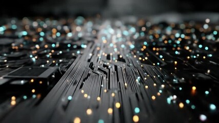 Abstract circuit board close up concept technology digital network