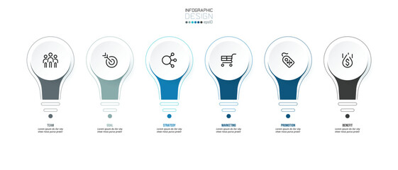 Business concept infographic template with option.