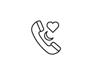 Phone with heart symbol