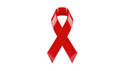 Red Ribbon Symbol for HIV/AIDS Awareness