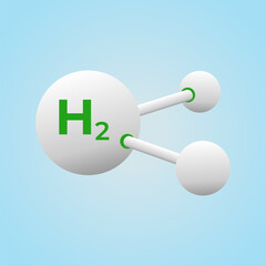 Green Hydrogen (H2) Electrolysis System Vector Illustration