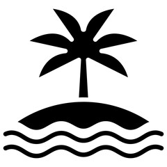 Island Glyph Icon