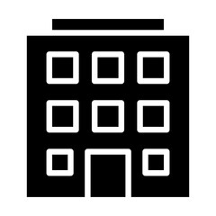 Hotel Glyph Icon