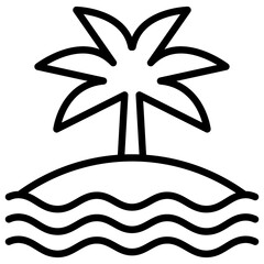 Island Outline Icon