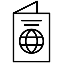Passport Outline Icon
