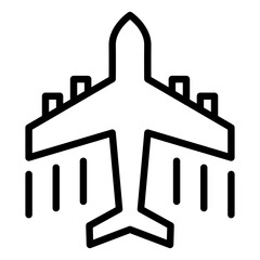 Plane Outline Icon
