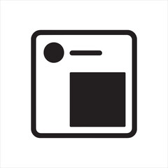 Silhouette Social Media Post Template with Image Preview for Sharing and Online Engagement Minimalist Design on White Background