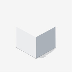 open box on white background
