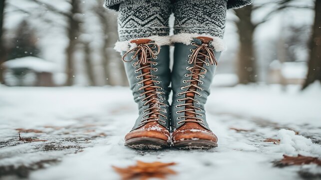 Dec mobile wallpaper: snow-bg light-blue women&rsquo;s boots, 4K AMOLED-friendly, winter chill vibe