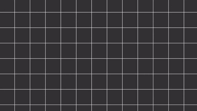 Modern dark grey background featuring a precise white square grid pattern, creating a minimalist geometric texture. Ideal for abstract backdrops, digital design, and contemporary graphic elements