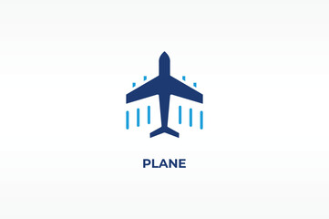 PLANE vector, icon or logo sign isolated symbol illustration