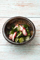 蛸ときゅうりとわかめの酢の物