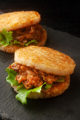 牛焼肉のライスバーガー