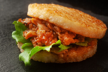 牛焼肉のライスバーガー