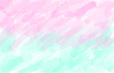 Pink and mint pastel watercolor paper background