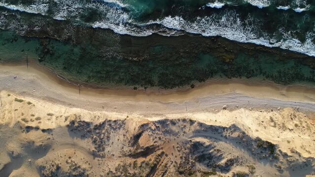 Aerial Drone Shoreline Iris Reserve Netanya Israel Coast

Drone footage over coastal shoreline at Iris Reserve Netanya Israel 1.1.2026

