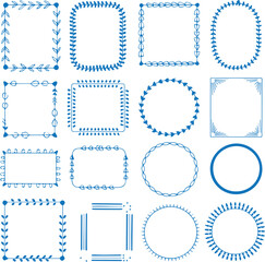 Elegant Wedding Stationery Borders: Luxury Gold Line Art Frame Pack