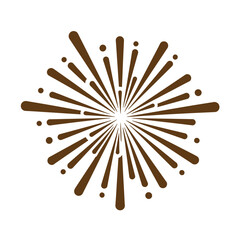 Vintage Brown splatter design element for creative projects and artistic expressions  abstract burst shape