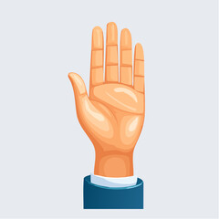 Fototapeta premium hand holding a sign