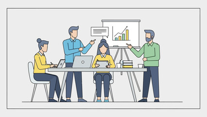 construction workers at work in the office