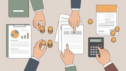 hand holding business card with social network icon