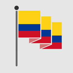 National flag of Colombia vector design