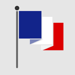 National flag of France vector design