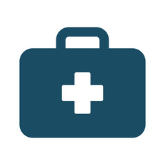 Fototapeta premium First aid kit icon svg cut file. Isolated vector illustration.