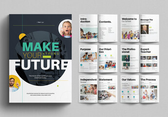 Education Brochure Template Design Layout