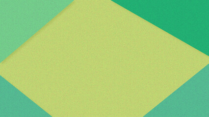 Minimal Textured Abstract Geometric Background Featuring a Soft Yellow Diamond Shape on Green Layers, Modern Grainy Surface Design Ideal for Branding, Posters, Wallpapers, UI Design, and Creative Visu