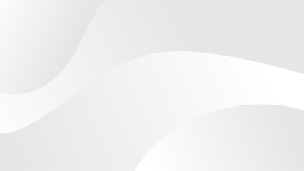 Minimalist Abstract Wave Background with Soft Gray Curves and Gradient - Modern Flowing Design