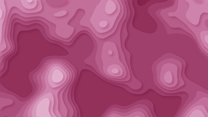 Abstract pink topographic map with swirling patterns and gradient shades	
