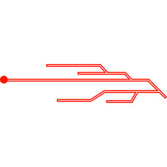 Futuristic Frame Neon Element 