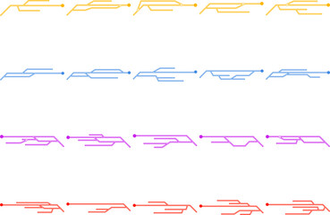 Futuristic Frame Neon Element 