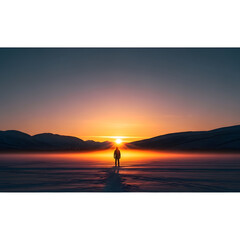 January sunrise fresh start symbolizing new beginnings hope and early year motivation