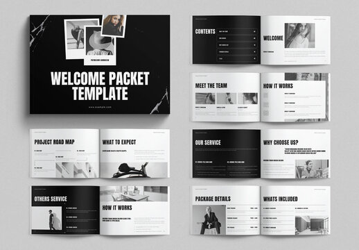 Welcome Packet Template Design Layout Landscape