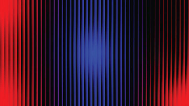 Abstract striped background with a colorful blue and red gradient pattern featuring vertical lines and a bright motion design for a modern art wallpaper backdrop.